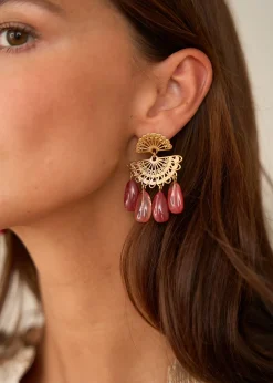 Hot Motus Boutique Boucles d'oreilles Aurel Rouge-Bouclesd'oreillesAurel