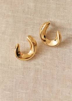 Store Motus Boutique Boucles d'oreilles Camélia Or-Bouclesd'oreillesCamélia