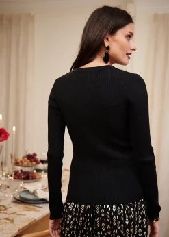Best Motus Boutique Boucles d'oreilles Cécilia Noir-Bouclesd'oreillesCécilia