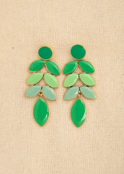 Fashion Motus Boutique Boucles d'oreilles Darwin Vert-Bouclesd'oreillesDarwin