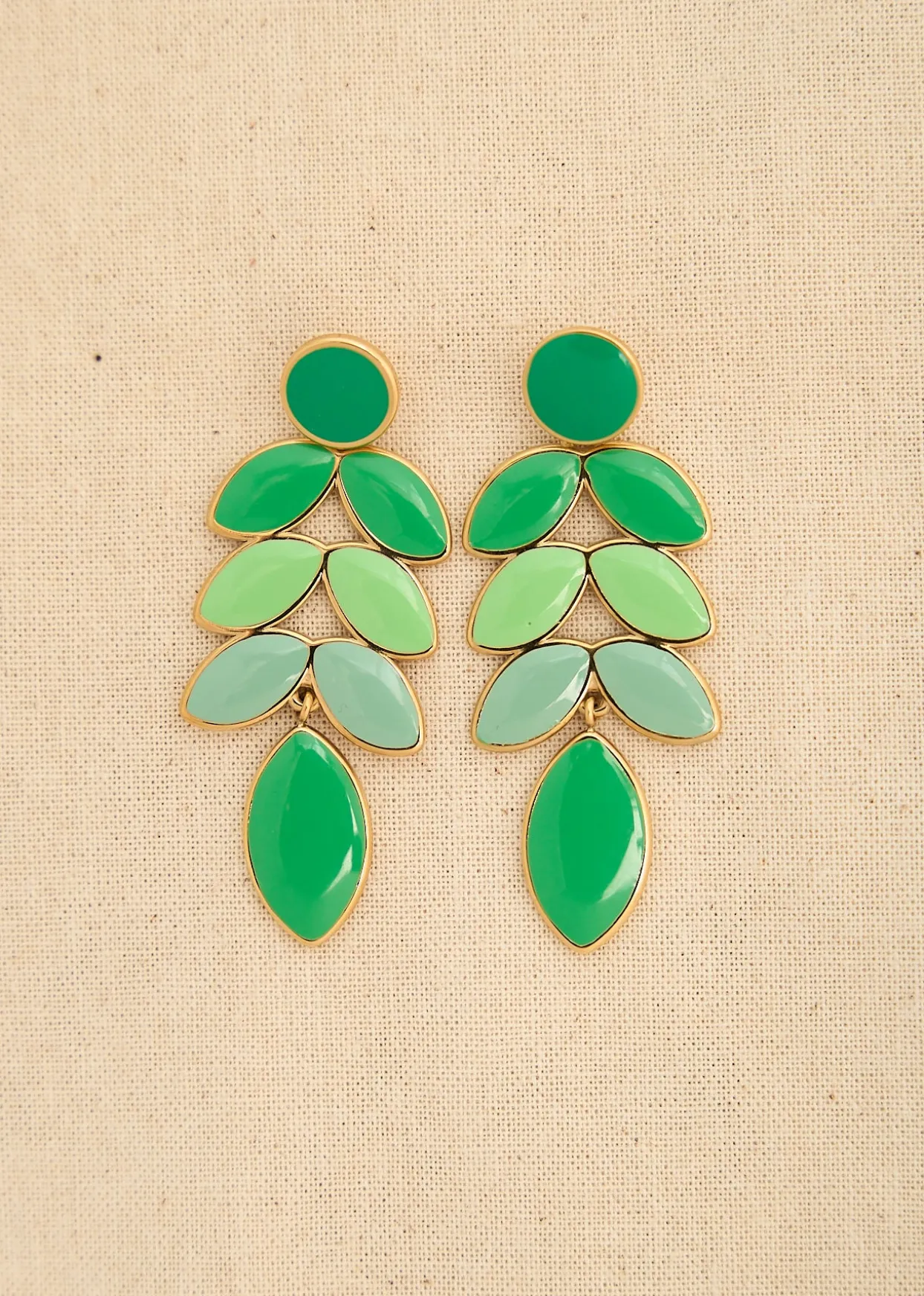 Fashion Motus Boutique Boucles d'oreilles Darwin Vert-Bouclesd'oreillesDarwin
