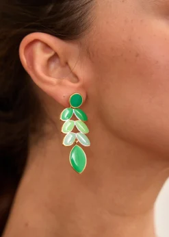 Fashion Motus Boutique Boucles d'oreilles Darwin Vert-Bouclesd'oreillesDarwin