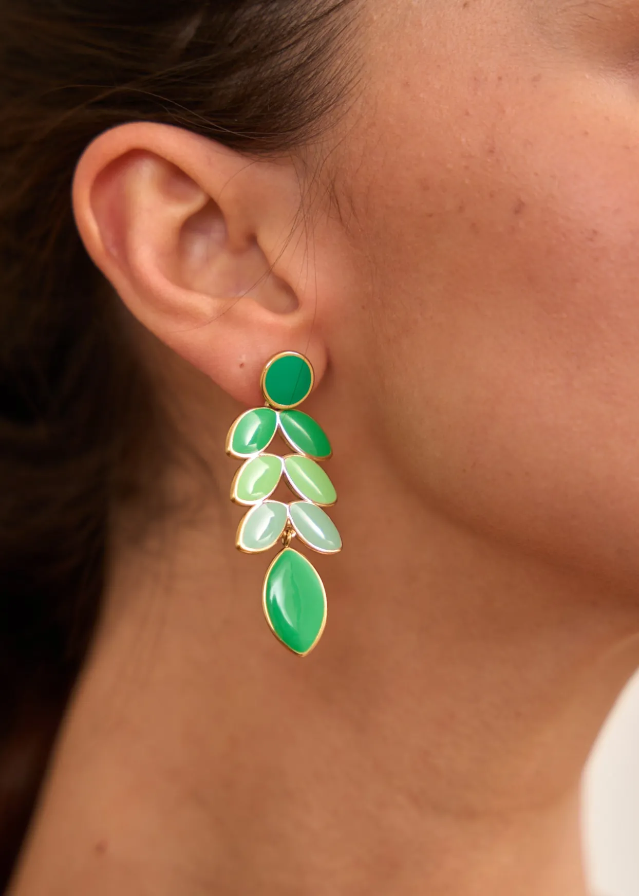Fashion Motus Boutique Boucles d'oreilles Darwin Vert-Bouclesd'oreillesDarwin