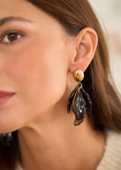 Store Motus Boutique Boucles d'oreilles Lex Noir-Bouclesd'oreillesLex