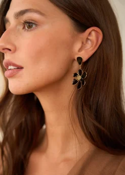 Shop Motus Boutique Boucles d'oreilles Nova Noir-Bouclesd'oreillesNova