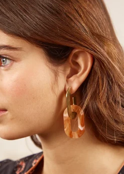Best Motus Boutique Boucles d'oreilles Sahara BeigeDoré-Bouclesd'oreillesSahara