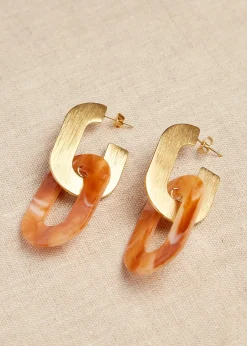 Best Motus Boutique Boucles d'oreilles Sahara BeigeDoré-Bouclesd'oreillesSahara