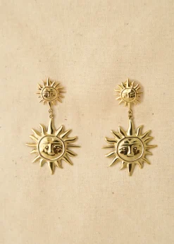 Flash Sale Motus Boutique Boucles d'oreilles Soleil Doré-Bouclesd'oreillesSoleil
