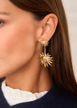 Flash Sale Motus Boutique Boucles d'oreilles Soleil Doré-Bouclesd'oreillesSoleil