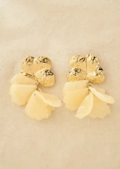 New Motus Boutique Boucles d'oreilles Violette Blanc-Bouclesd'oreillesViolette