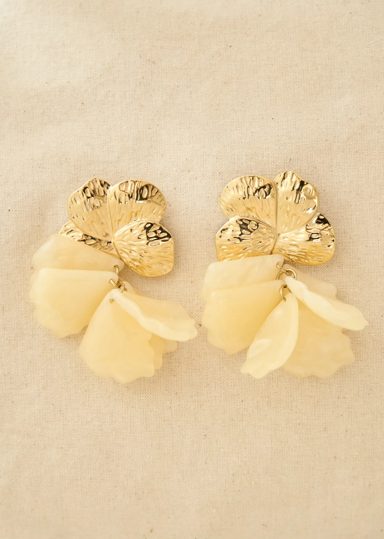 New Motus Boutique Boucles d'oreilles Violette Blanc-Bouclesd'oreillesViolette