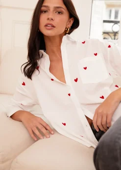 Store Motus Boutique Chemise Aby RougeBlanc-ChemiseAby