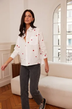 Store Motus Boutique Chemise Aby RougeBlanc-ChemiseAby