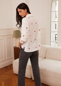 Store Motus Boutique Chemise Aby RougeBlanc-ChemiseAby