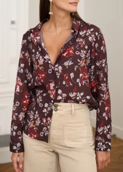 Cheap Motus Boutique Chemise Denise FleuriBordeaux-ChemiseDenise