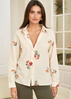 Outlet Motus Boutique Chemise Doria Beige-ChemiseDoria