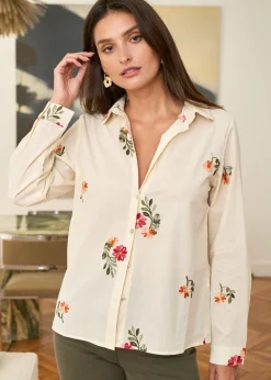 Outlet Motus Boutique Chemise Doria Beige-ChemiseDoria