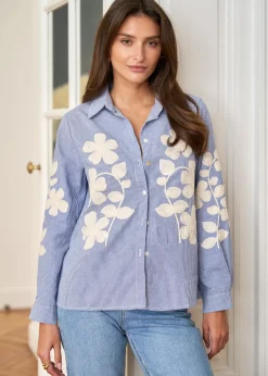 Outlet Motus Boutique Chemise Laura Bleu-ChemiseLaura