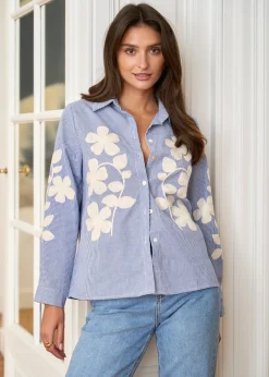 Outlet Motus Boutique Chemise Laura Bleu-ChemiseLaura
