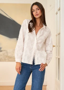 Cheap Motus Boutique Chemise Lyse Blanc-ChemiseLyse