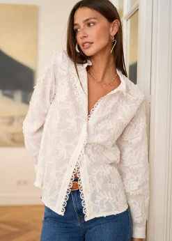 Cheap Motus Boutique Chemise Lyse Blanc-ChemiseLyse
