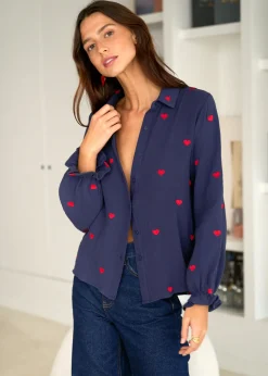 Sale Motus Boutique Chemise Maurine Marine-ChemiseMaurine