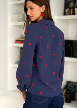 Sale Motus Boutique Chemise Maurine Marine-ChemiseMaurine