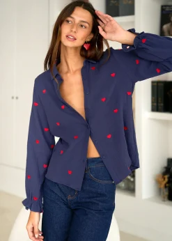 Sale Motus Boutique Chemise Maurine Marine-ChemiseMaurine