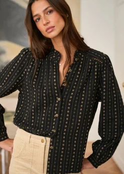 Best Sale Motus Boutique Chemise Nina Noir-ChemiseNina