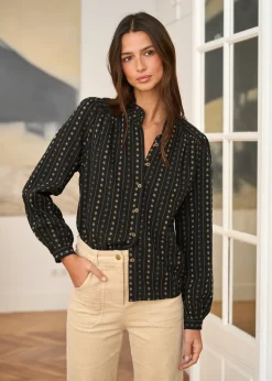 Best Sale Motus Boutique Chemise Nina Noir-ChemiseNina