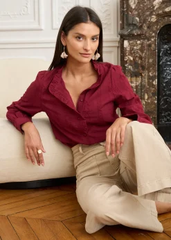 Best Motus Boutique Chemise Noa Bordeaux-ChemiseNoa