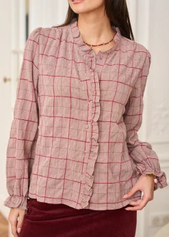 Outlet Motus Boutique Chemise Perla ImpriméBordeaux-ChemisePerla