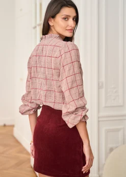 Outlet Motus Boutique Chemise Perla ImpriméBordeaux-ChemisePerla