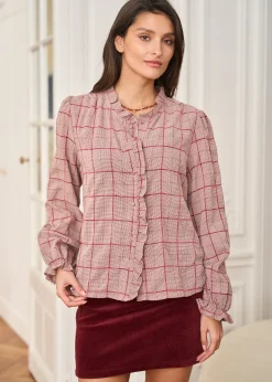 Outlet Motus Boutique Chemise Perla ImpriméBordeaux-ChemisePerla