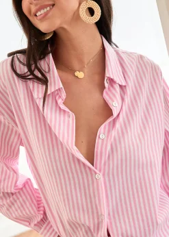 New Motus Boutique Chemise Rosie RayéRoseBlanc-ChemiseRosie