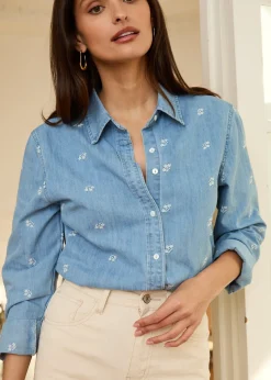 Flash Sale Motus Boutique Chemise Soline DenimFleuri-ChemiseSoline