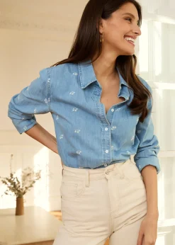 Flash Sale Motus Boutique Chemise Soline DenimFleuri-ChemiseSoline