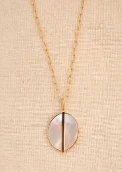 Store Motus Boutique Collier Opale NacreDoré-CollierOpale