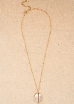 Store Motus Boutique Collier Opale NacreDoré-CollierOpale