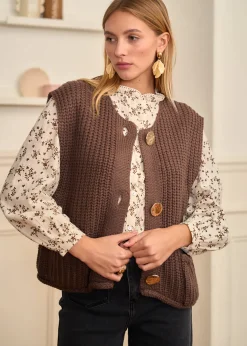 Hot Motus Boutique Gilet Ambre Marron-GiletAmbre