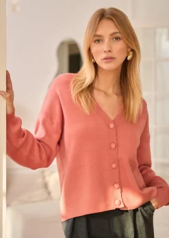Shop Motus Boutique Gilet Anne VieuxRose-GiletAnne