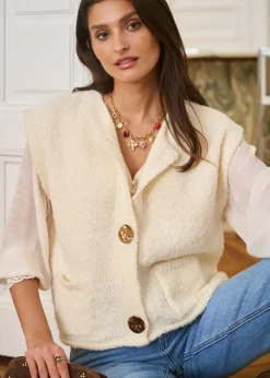 New Motus Boutique Gilet Artus Beige-GiletArtus
