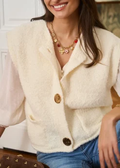 New Motus Boutique Gilet Artus Beige-GiletArtus