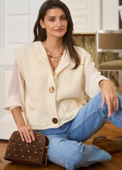 New Motus Boutique Gilet Artus Beige-GiletArtus