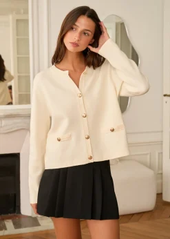 Best Sale Motus Boutique Gilet Audrey Beige-GiletAudrey