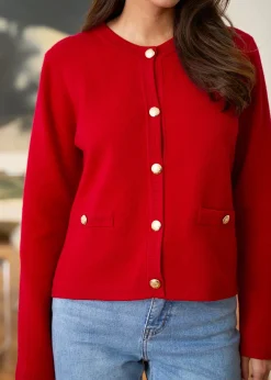 Flash Sale Motus Boutique Gilet Audrey Rouge-GiletAudrey