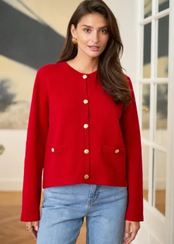 Flash Sale Motus Boutique Gilet Audrey Rouge-GiletAudrey