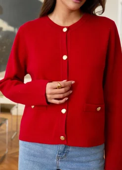 Flash Sale Motus Boutique Gilet Audrey Rouge-GiletAudrey