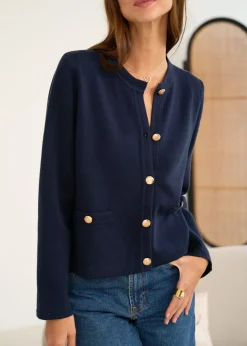 Fashion Motus Boutique Gilet Audrey Marine-GiletAudrey