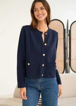 Fashion Motus Boutique Gilet Audrey Marine-GiletAudrey